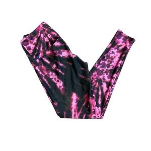 Goldsheep Pink/Black Acid Wash Leggings